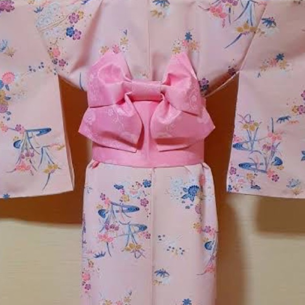 Pre-tied Pink Obi